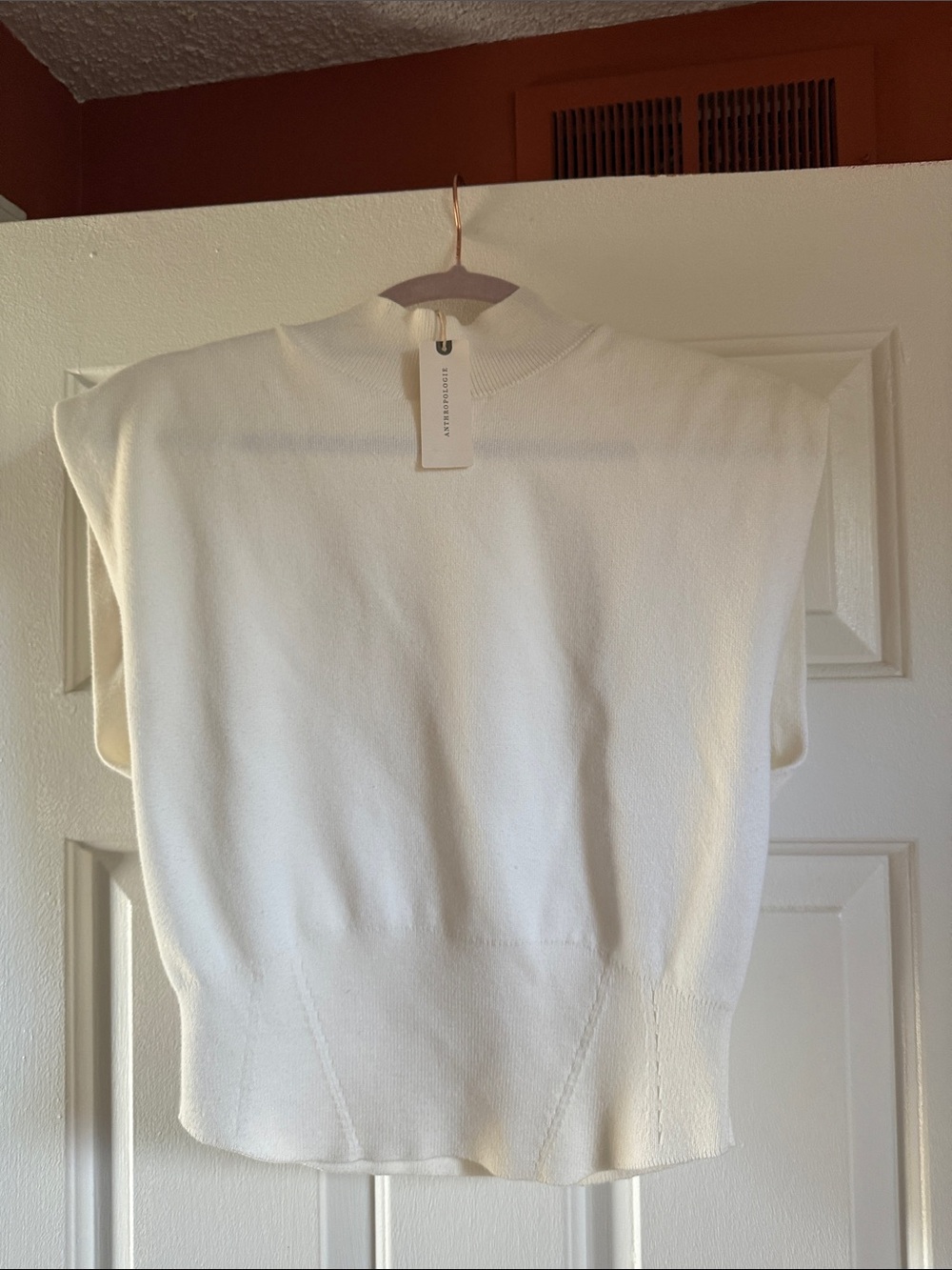 NWT Pilcro Sleeveless Knit Top in Ivory-Medium
